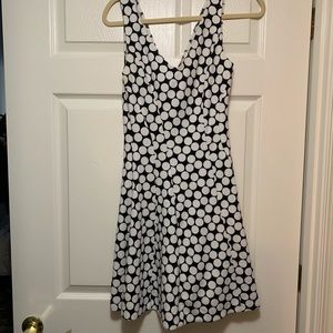 A line polka dot dress